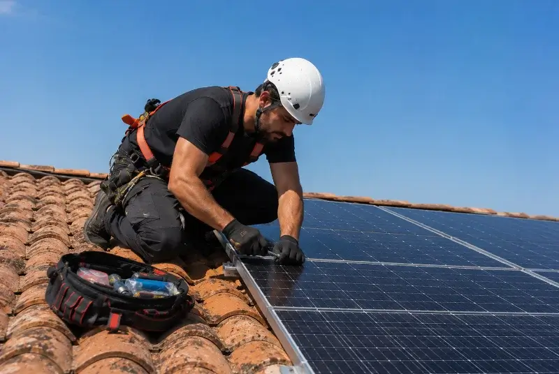 Maintenance et monitoring de panneaux solaires à Sainte-Jalle